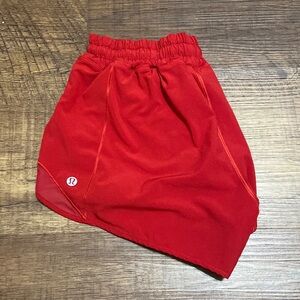 Red Lulu Hotty Hot Shorts